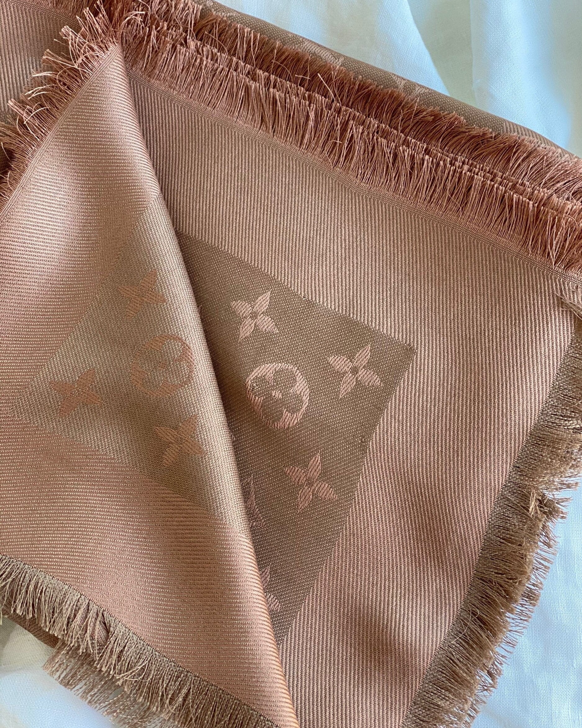 Louis Vuitton Shawl Brown Louis Vuitton Monogram Shawl Cappuccino (M75872) - Redeluxe