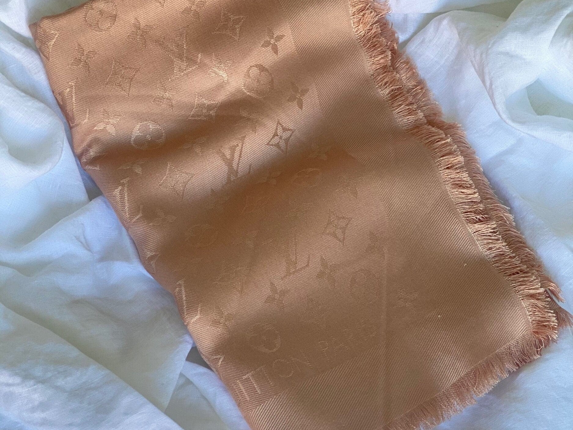 Louis Vuitton Shawl Brown Monogram Shawl Natural (M74441) - Redeluxe