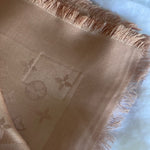 Louis Vuitton Shawl Brown Monogram Shawl Natural (M74441) - Redeluxe