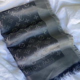Louis Vuitton Shawl Grey Monogram Shine Shawl Charcoal Grey (M75120) - Redeluxe