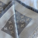 Louis Vuitton Shawl Louis Vuitton Monogram Shawl Pearl Grey (M70804) - Redeluxe