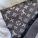 Louis Vuitton Shawl MONOGRAM DENIM SHAWL BLACK (M71378) - Redeluxe