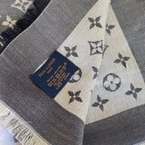 Louis Vuitton Shawl MONOGRAM DENIM SHAWL BLACK (M71378) - Redeluxe
