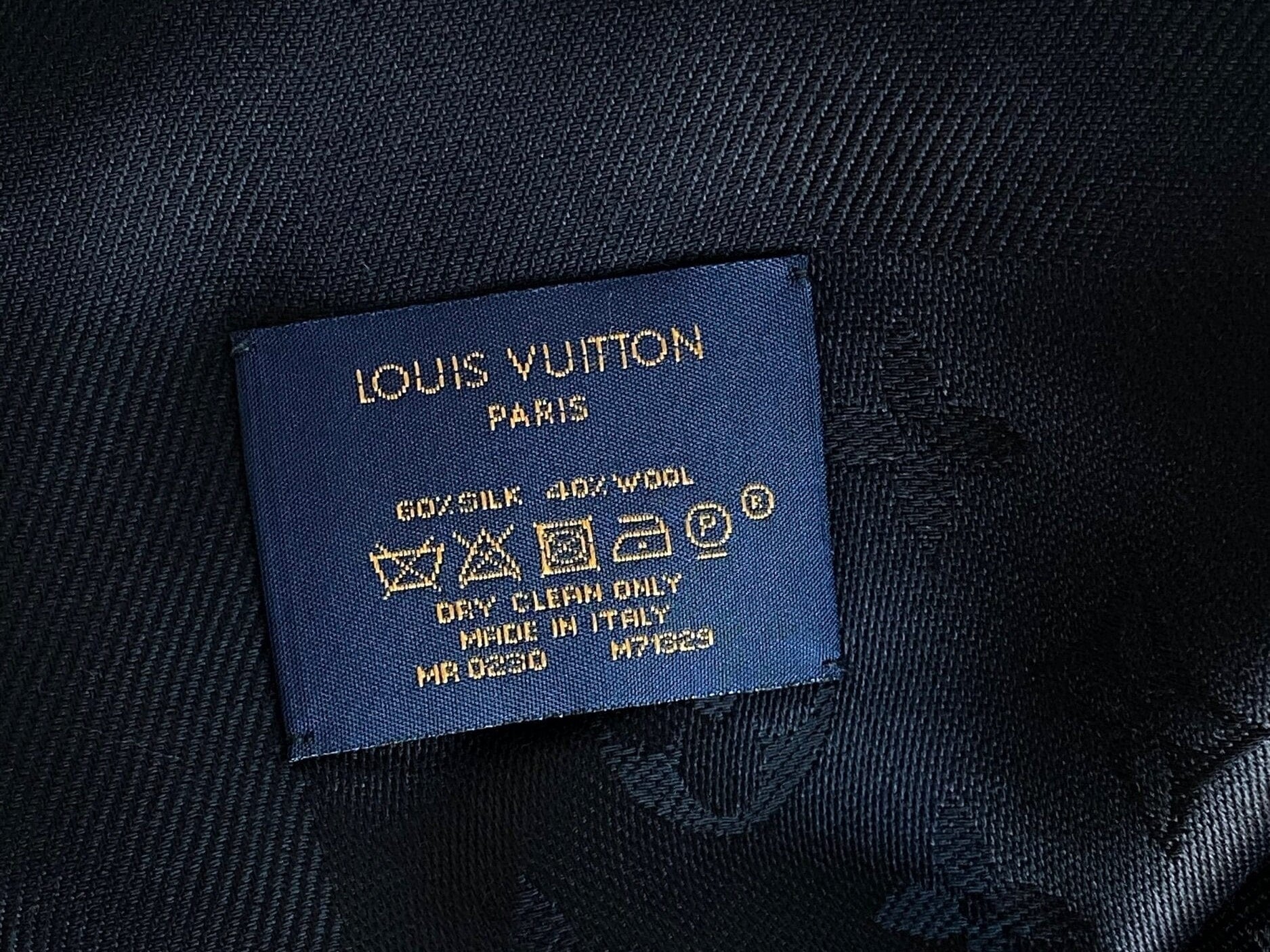 Louis Vuitton Shawl MONOGRAM SHAWL BLACK (M71329) - Redeluxe
