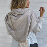 Louis Vuitton Shawl MONOGRAM SHAWL GREIGE (M71336) - Redeluxe