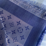 Louis Vuitton Shawl Monogram Shine Shawl Bleu Nuit (M73658) - Redeluxe