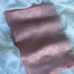 Louis Vuitton Shawl MONOGRAM SHINE SHAWL VELVET ROSE (M70805) - Redeluxe