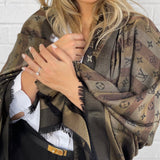 Louis Vuitton Shawl SO SHINE MONOGRAM SHAWL BLACK (M71548) - Redeluxe
