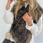 Louis Vuitton Shawl SO SHINE MONOGRAM SHAWL BLACK (M71548) - Redeluxe