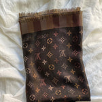 Louis Vuitton Shawl SO SHINE MONOGRAM SHAWL BLACK (M71548) - Redeluxe