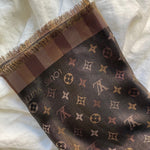 Louis Vuitton Shawl SO SHINE MONOGRAM SHAWL BLACK (M71548) - Redeluxe