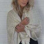 Louis Vuitton Shawl White Monogram Shine Shawl White (M74026) - Redeluxe