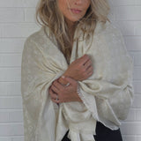 Louis Vuitton Shawl White Monogram Shine Shawl White (M74026) - Redeluxe