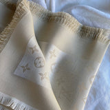Louis Vuitton Shawl White Monogram Shine Shawl White (M74026) - Redeluxe