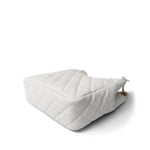 REDELUXE 23C White Caviar Quilted Medium/Large Hobo Bag Aged Gold Hardware - Redeluxe