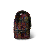 REDELUXE Handbag 22K Multicolor Tweed Quilted Mini Square Flap Aged Gold Hardware - Redeluxe