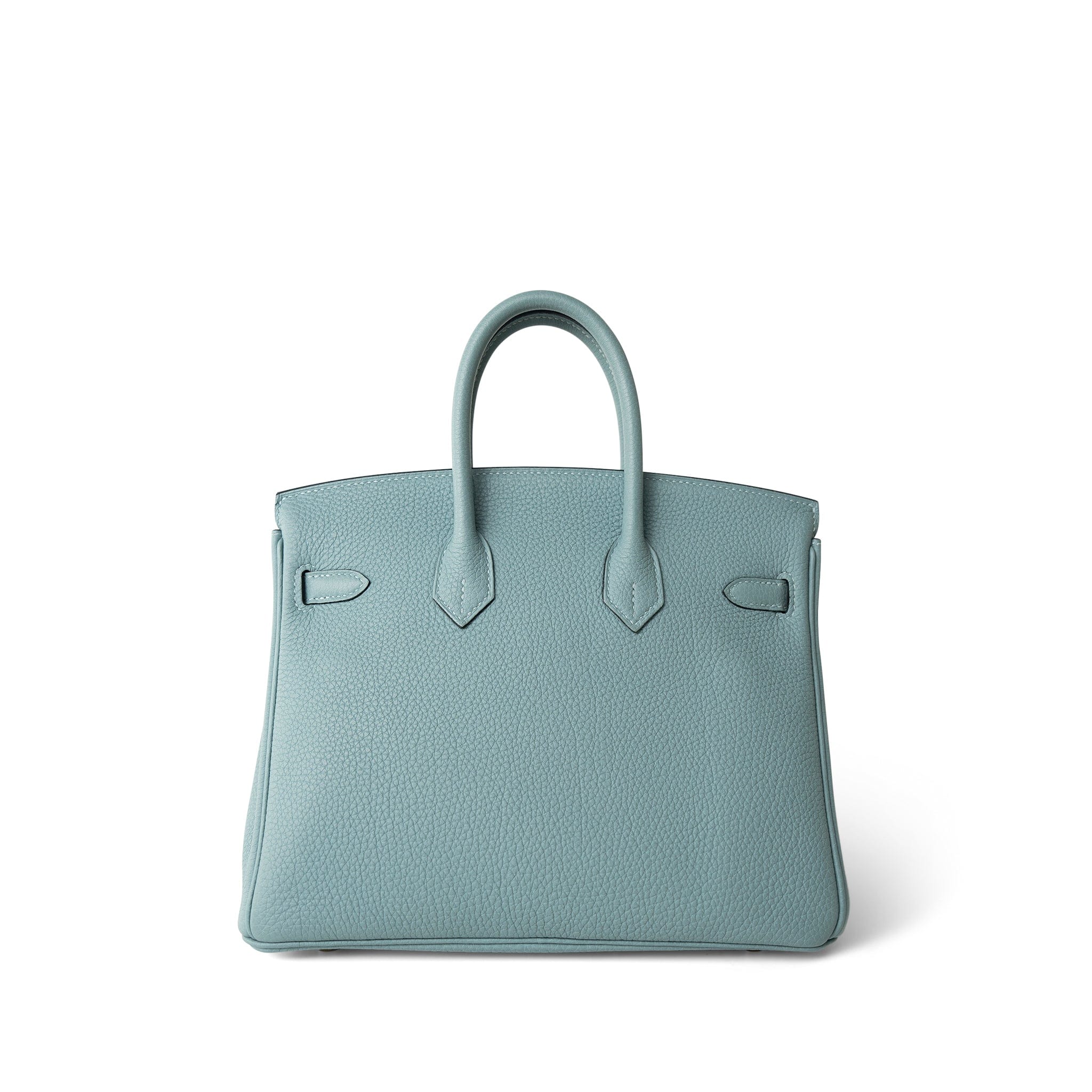 REDELUXE Handbag Blue Birkin 25 Bleu Ciel Togo Gold Plated Y Stamp - Redeluxe