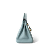 REDELUXE Handbag Blue Birkin 25 Bleu Ciel Togo Gold Plated Y Stamp - Redeluxe