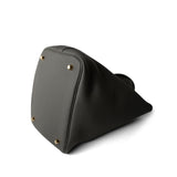 REDELUXE Picotin Lock 22 Gris Meyer Taurillon Clemence Gold Plated U Stamp - Redeluxe